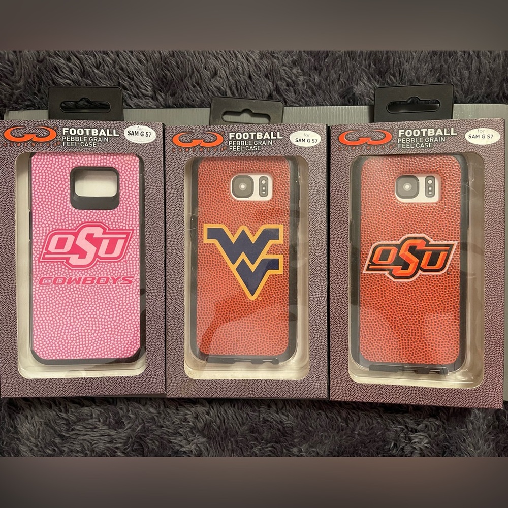 3-pack Gamewear Football Pebble Grain Feel Cases for Samsung G S7 (SAM G S7)